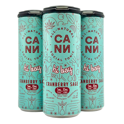 Cann Cranberry Sage Hi Boy 5mg THC+10mg CBD - front package