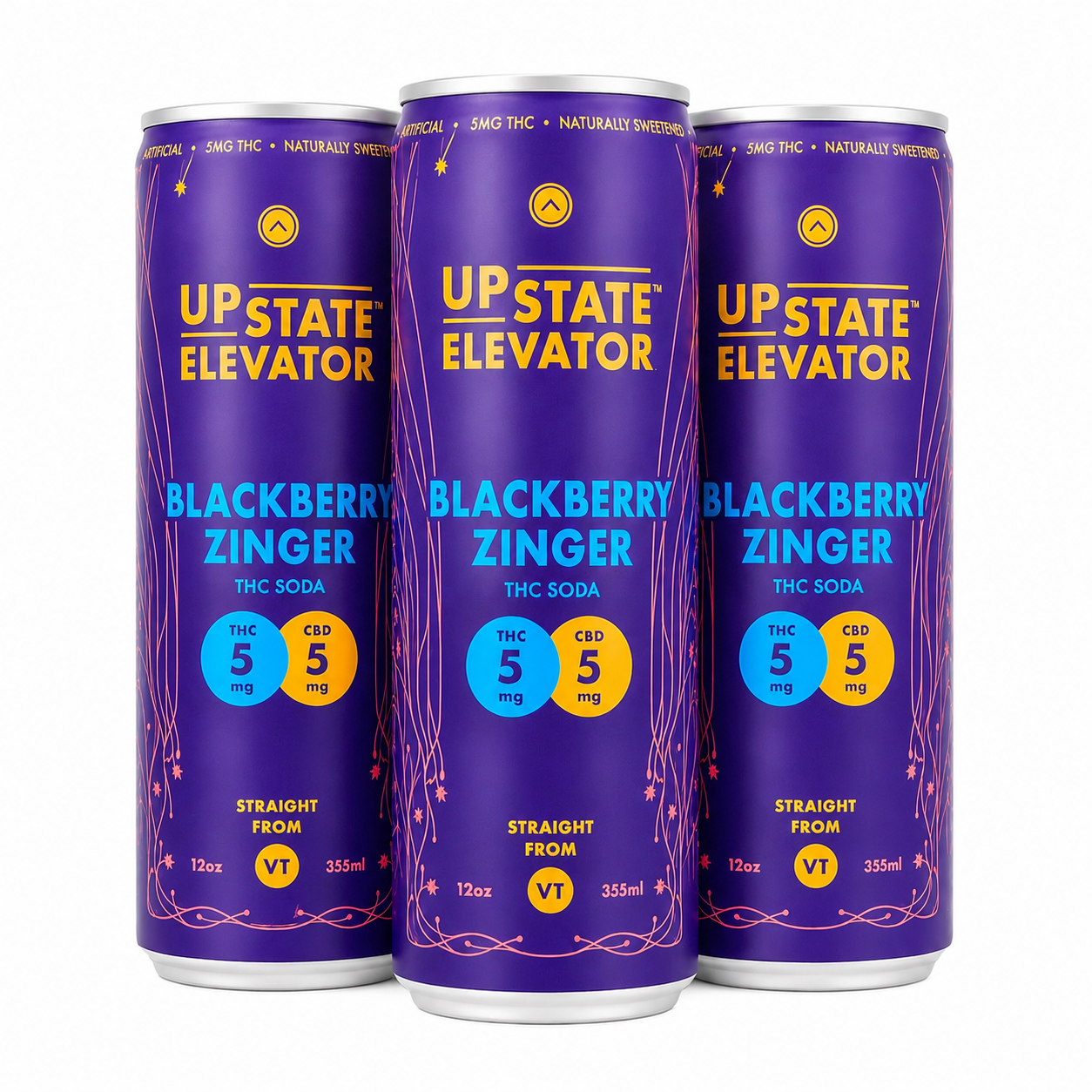 Upstate Elevator 5mg THC Sparkling Beverage