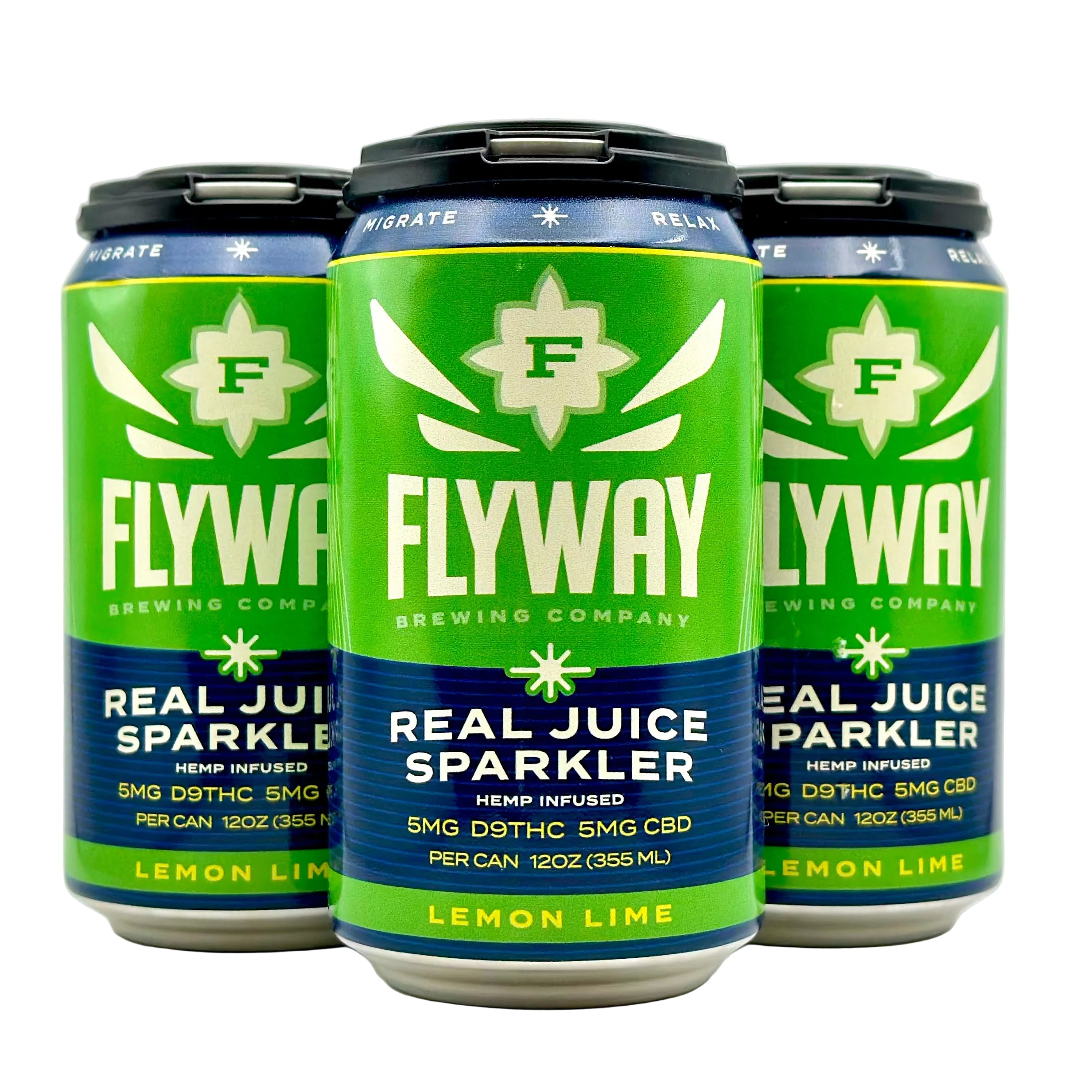 Flyway THC Seltzer - Lemon Lime - front package