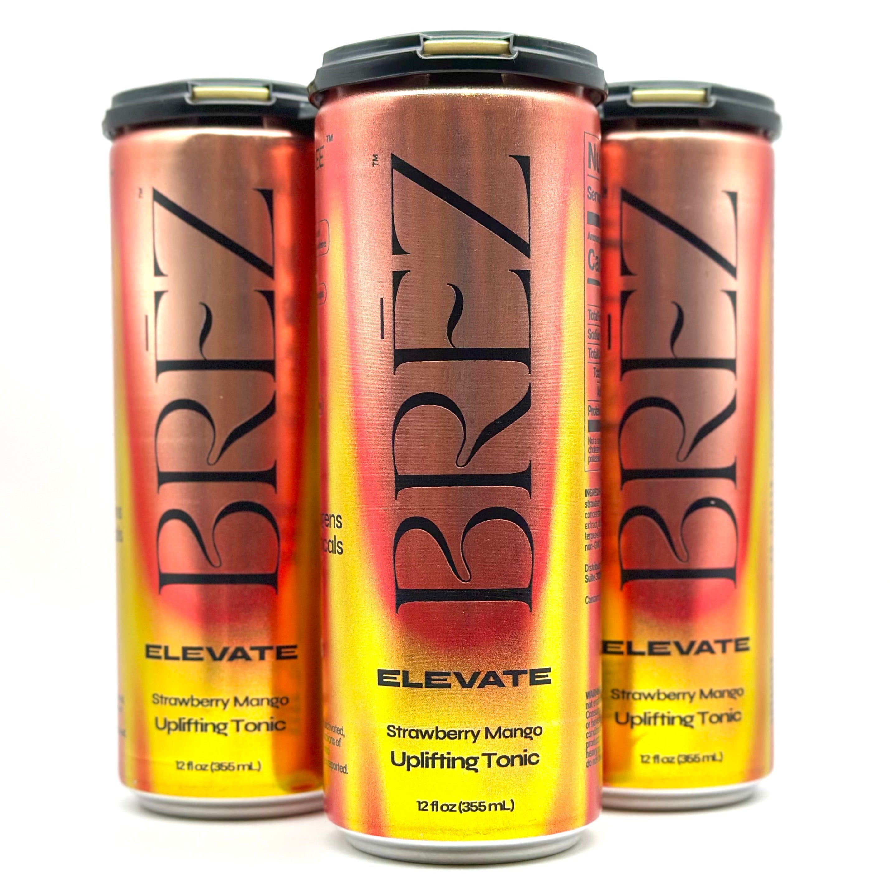 Brez Elevate Functional Seltzer - Strawberry Mango - front package