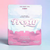 Frosty Strawberries N Cream Hybrid THC gummies 8ct pouch front