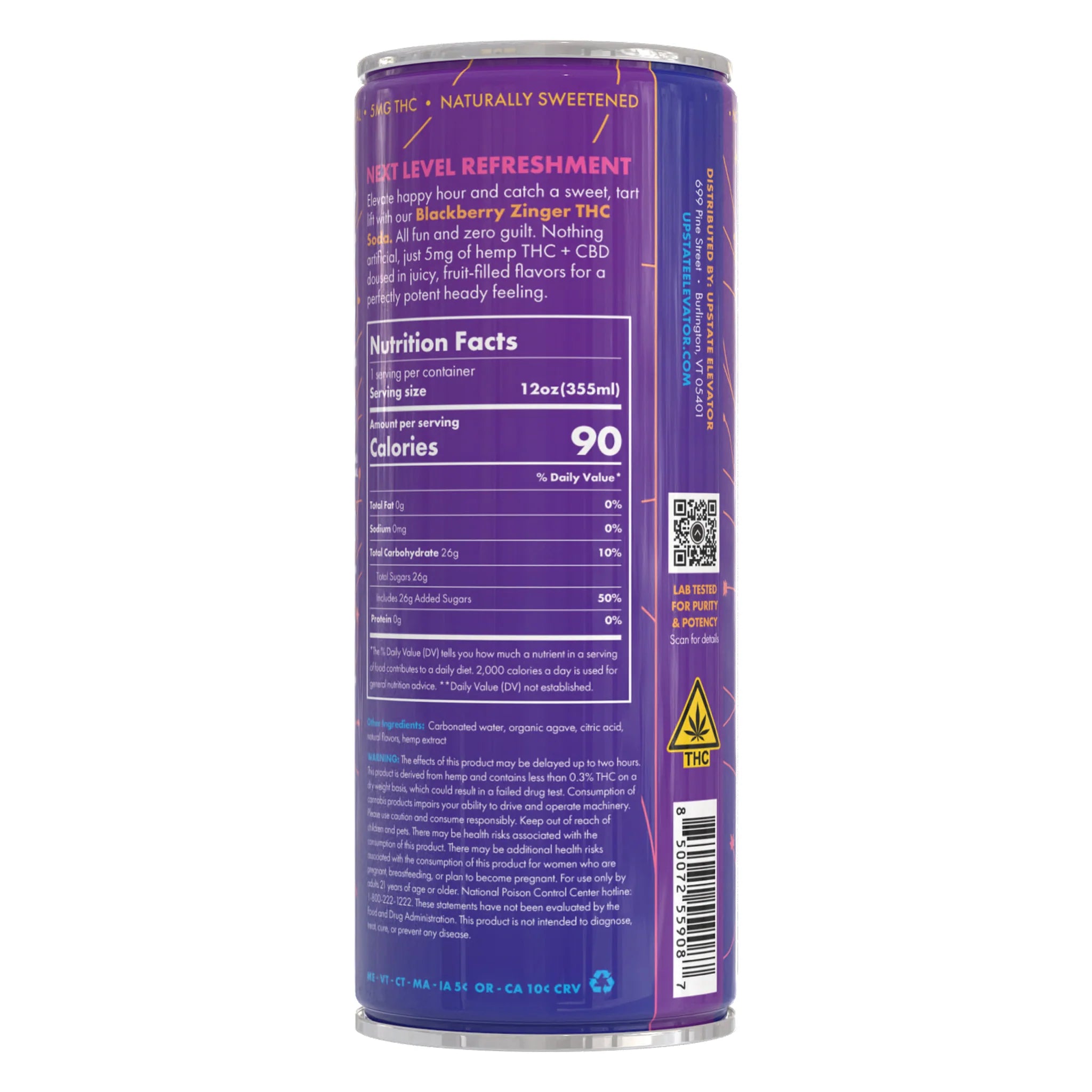 Upstate Elevator 5mg THC Sparkling Beverage
