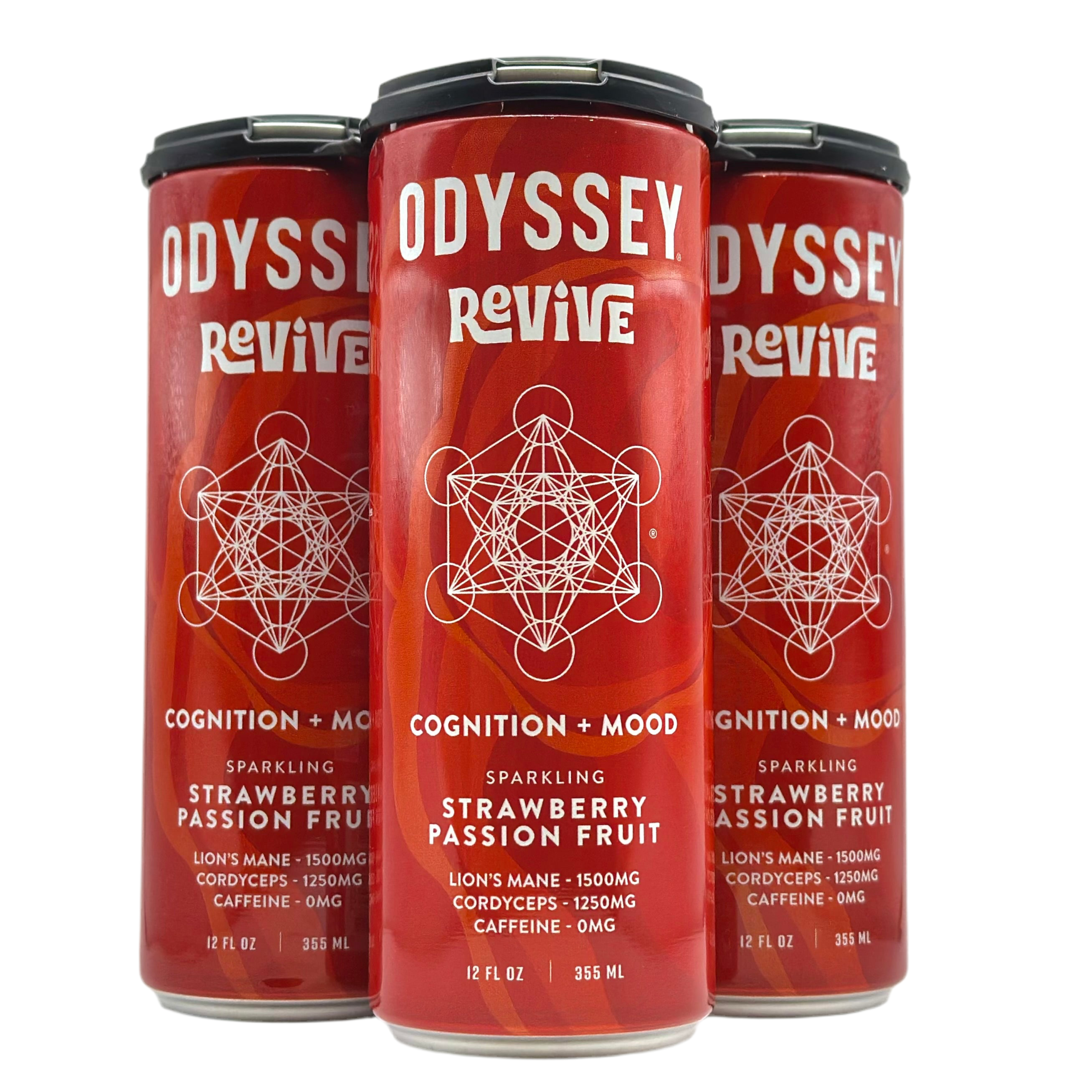 Odyssey Revive Mushroom Cognition+Mood Seltzer