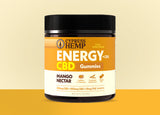 Cypress Hemp Energy CBD CBG Gummies Mango Nectar jar front 30 count