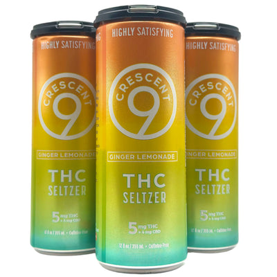Crescent 9 Ginger Lemonade 5mg THC Seltzer - front package