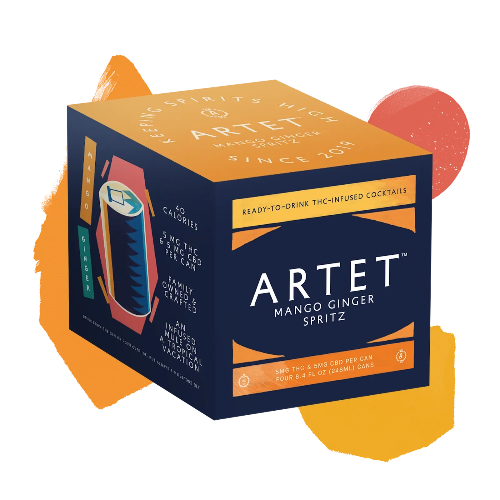 Artet Mango Ginger Spritz 4-pack box