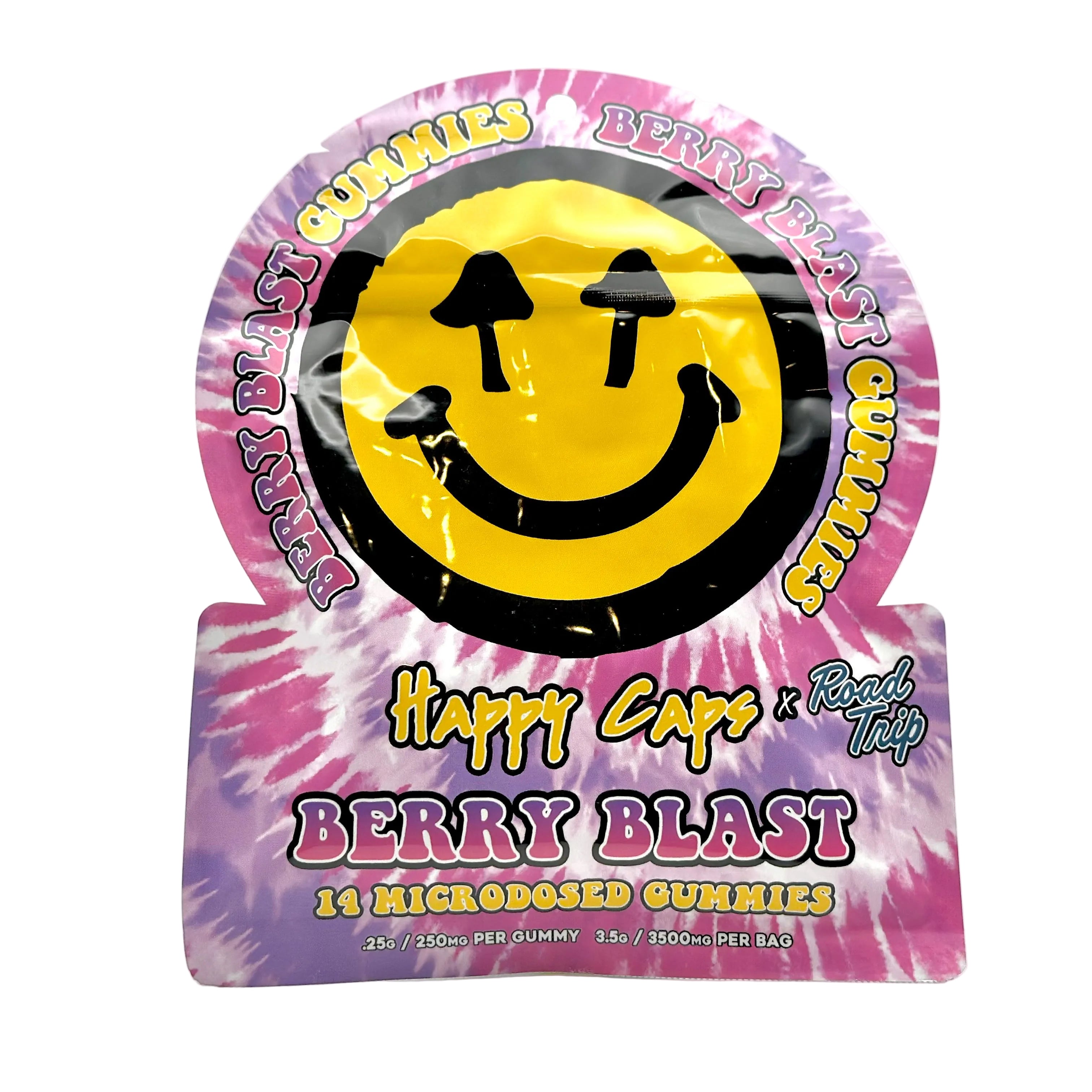 Erthwellness Road Trip Happy Caps Microdosed Gummies Functional Mushroom Blend (14-count) - product detail