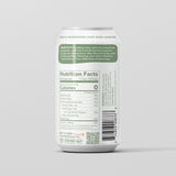 DRAM Holy Basil and Lemon sparkling water back label with ingredients