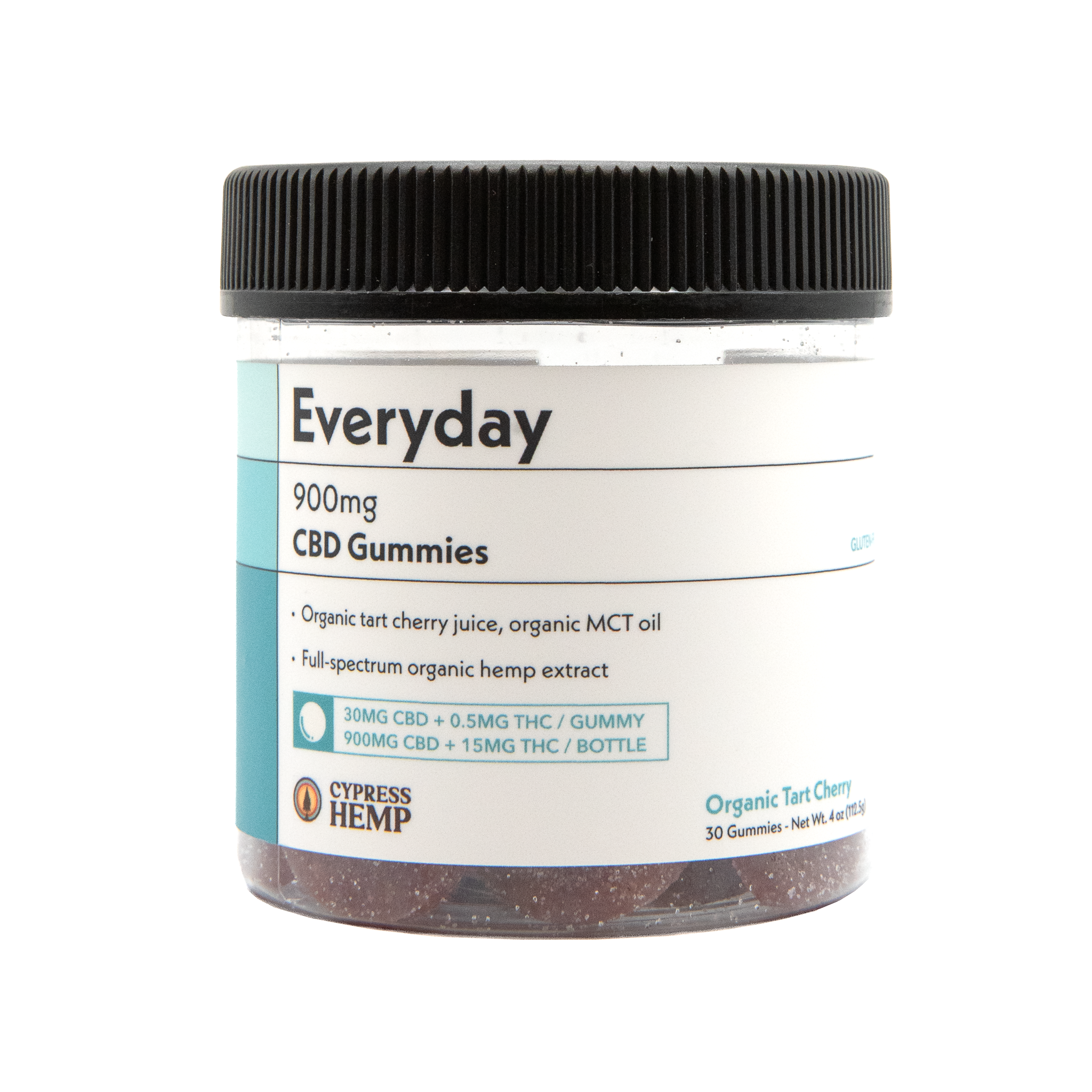 Cypress Hemp Everyday CBD Gummies 900mg Full Spectrum (30-count) - front package