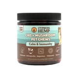 Cypress Hemp CBD + Mushrooms Pet Chews: Calm & Immunity - front package