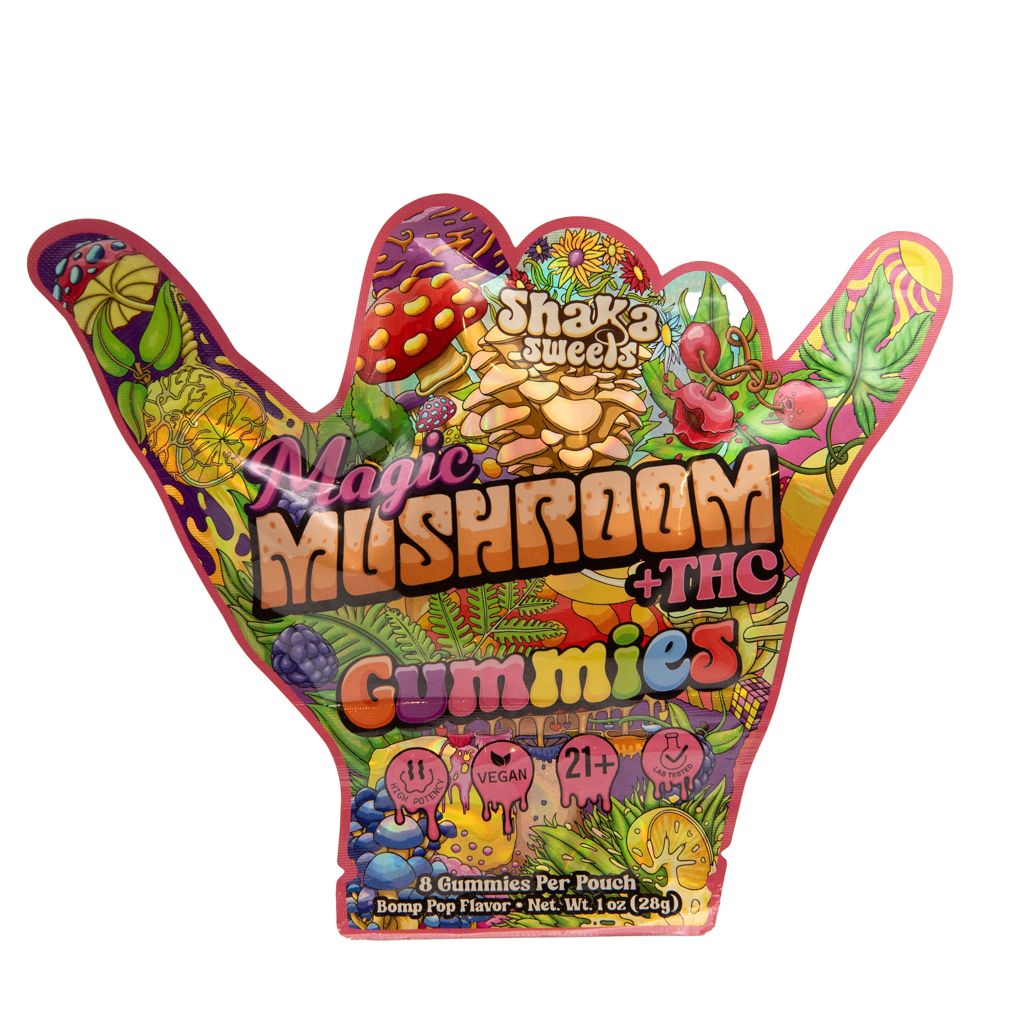 Shaka Sweets Euphoric Mushroom+THC Gummies (8ct)