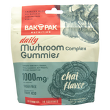 BakPak Mushroom Gummies Daily Wellness 1000mg Complex (60-count) - front package