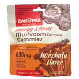 BakPak Mushroom Gummies Energy & Focus 800mg Complex (60-count) - front package