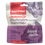 BakPak Mushroom Gummies Immunity Support 1100mg Complex (60-count) - front package