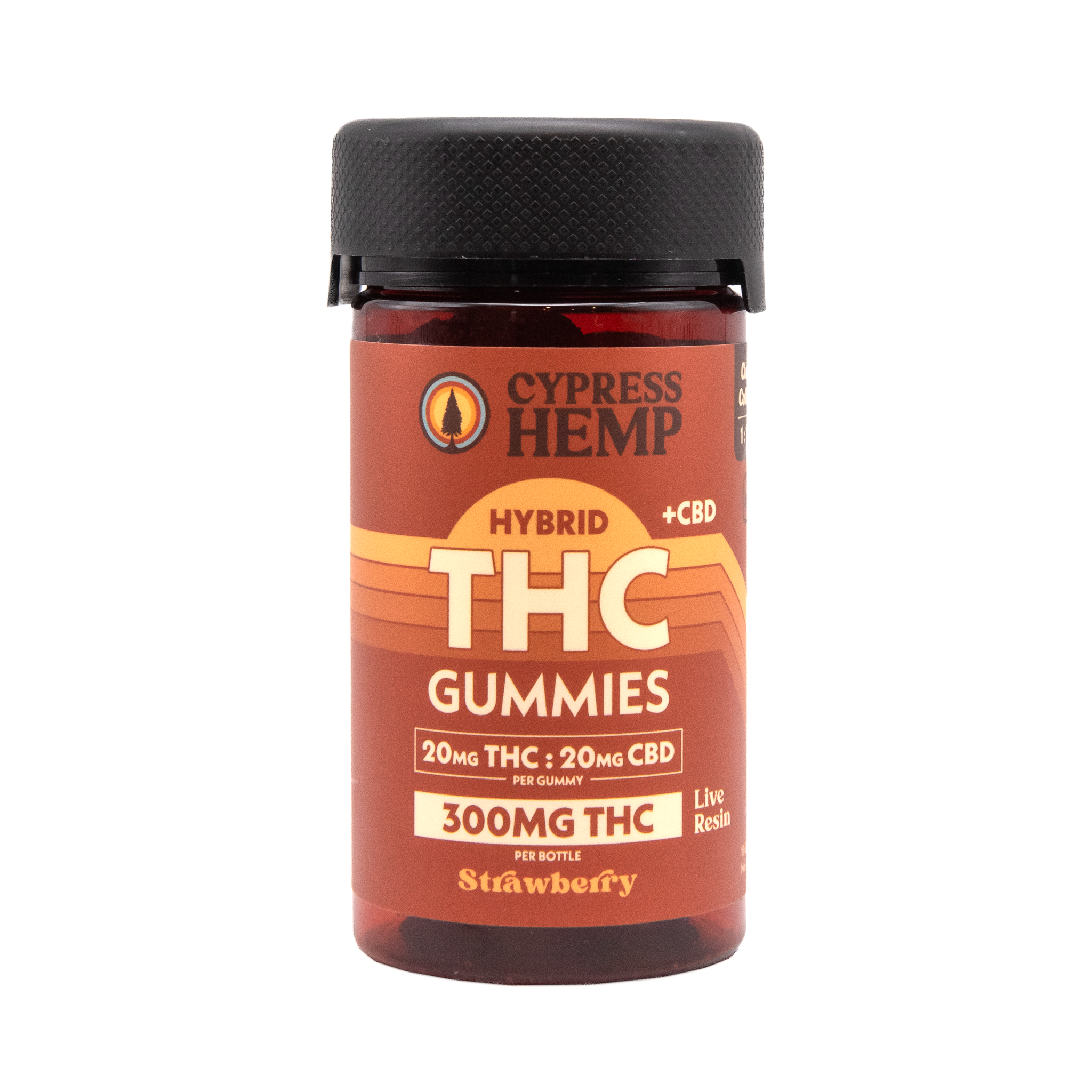 Cypress Hemp 1:1 Live Resin THC+CBG Gummies - Hybrid (15-Count) - front package