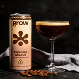 Grow Espresso Martini THC mocktail lifestyle
