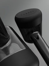 Close-up of Forge pipe and black silicone bases