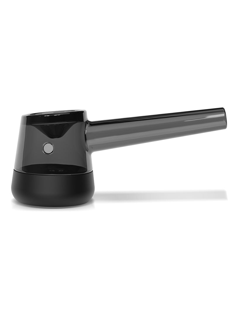 Vessel Forge Black borosilicate glass pipe with removable silicone base