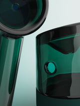 Top view of Vessel Forge Emerald glass pipe bowl opening