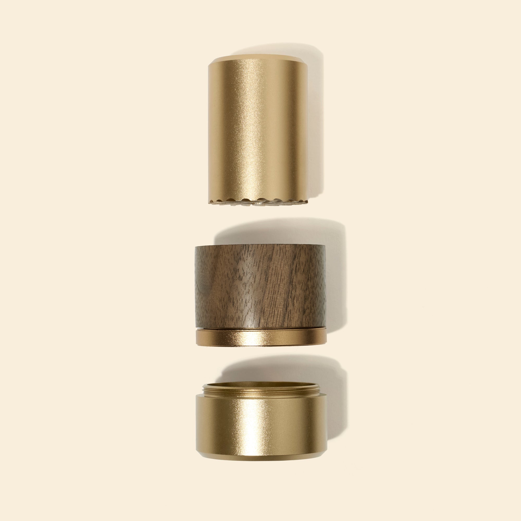 NWTN Mortar and Pestle Grinder detail of the black walnut sleeve