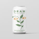 DRAM Adaptogenic Sparkling Water Holy Basil and Lemon 12oz can