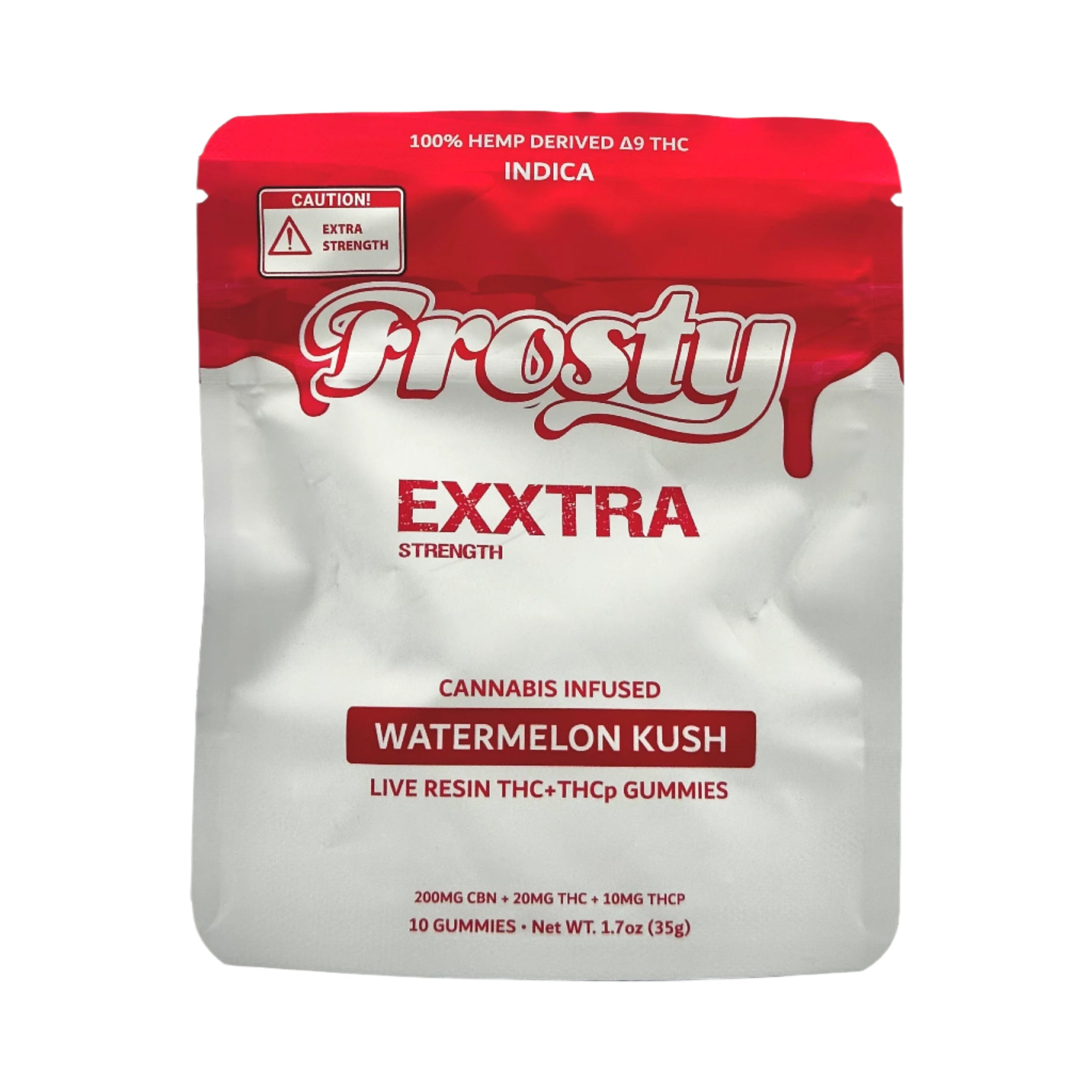 Frosty Exxtra THC+THCp+CBN Indica Gummies | Watermelon Kush