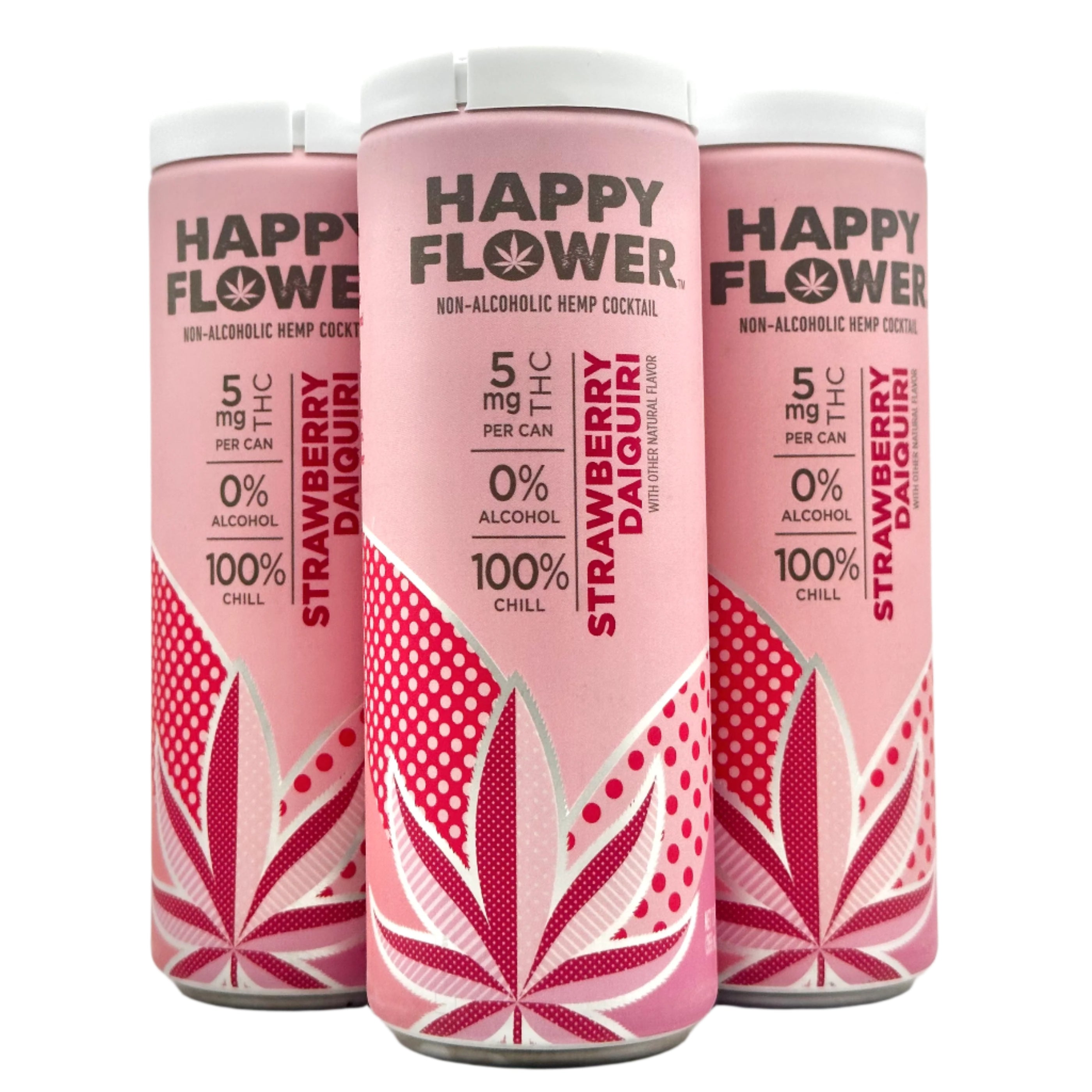 Happy Flower 5mg THC Seltzer | Strawberry Daiquiri