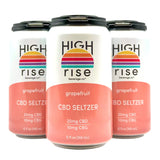 High Rise 20mg CBD+10mg CBG Seltzer | Grapefruit