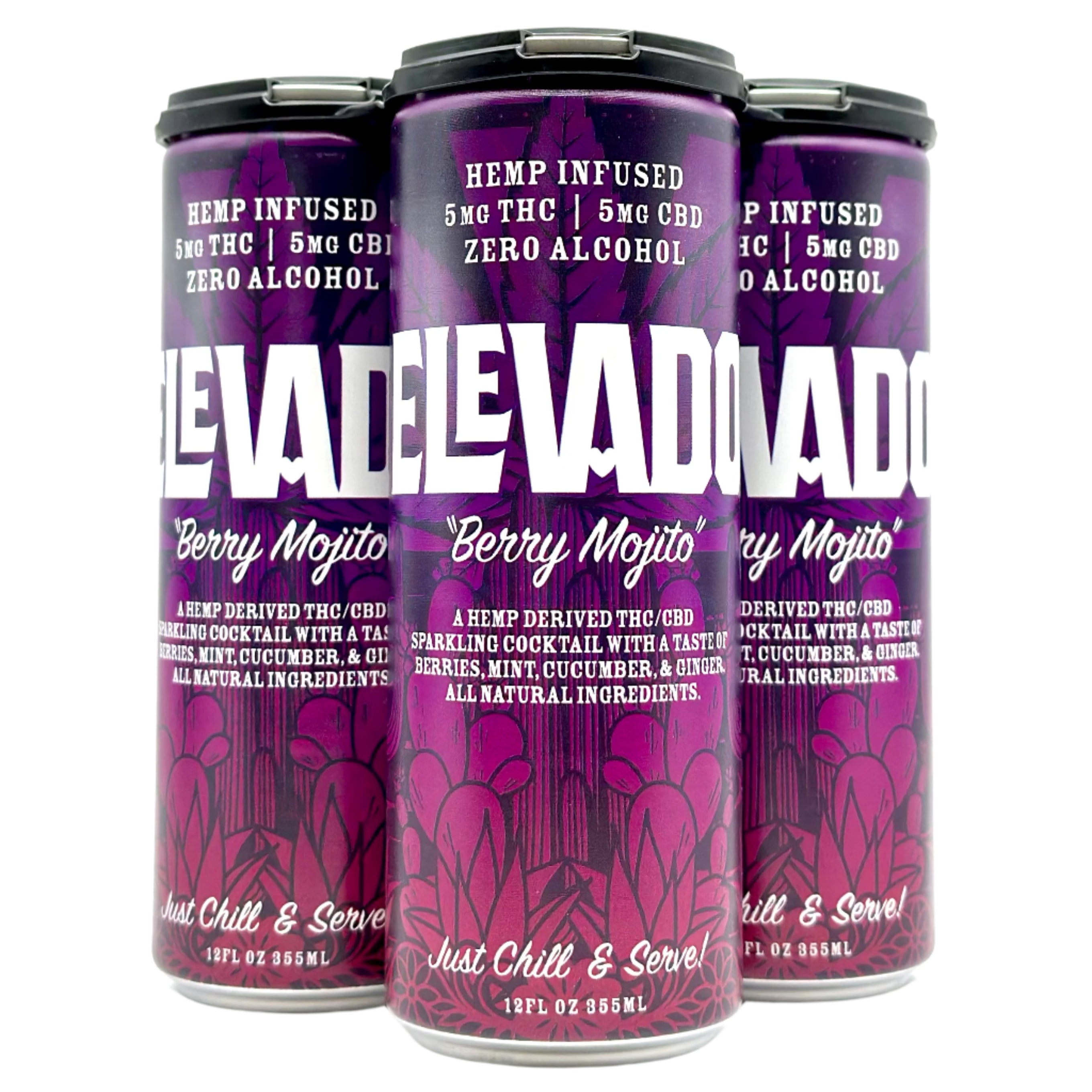 Elevado Berry Mojito 5mg THC + 5mg CBD - front package