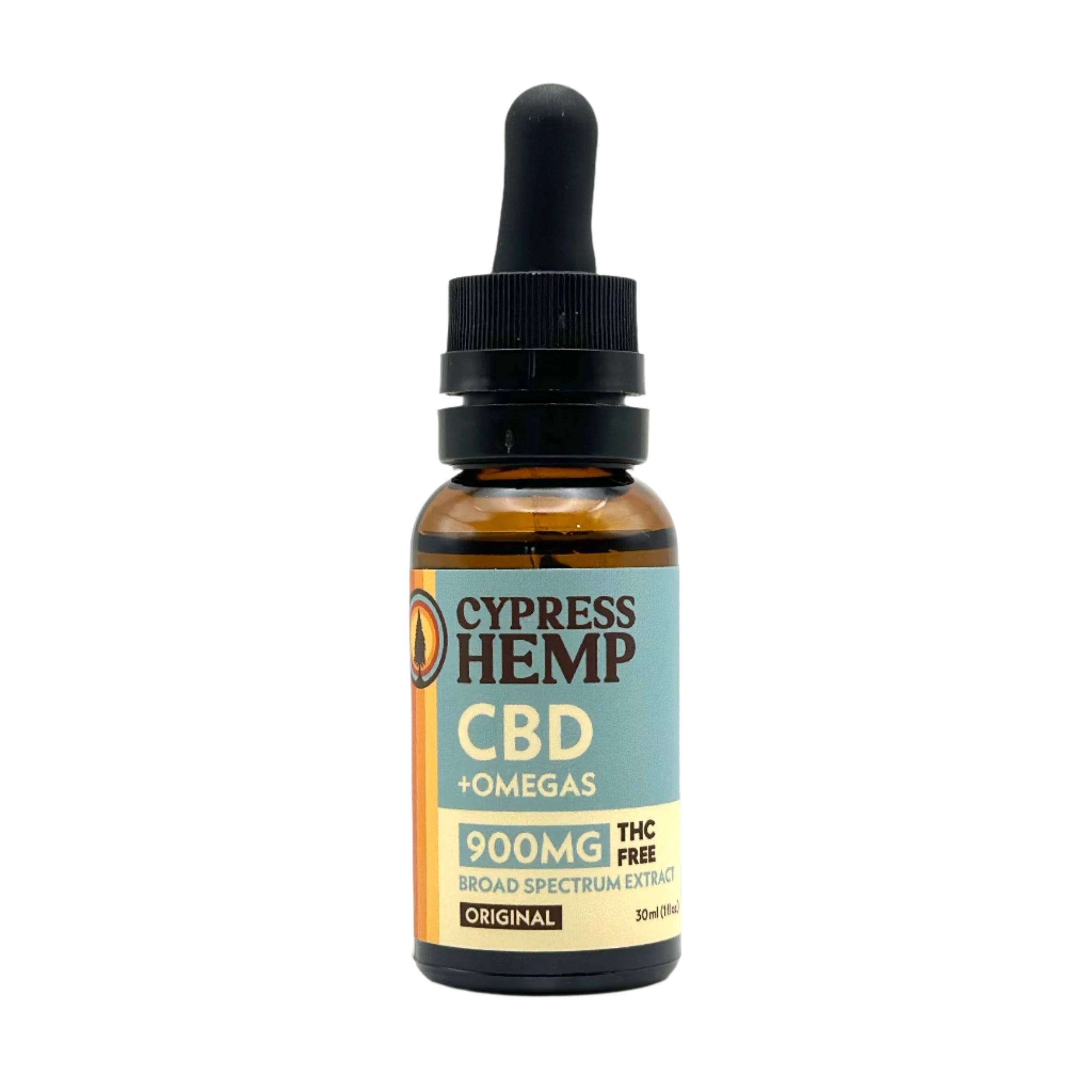 Cypress Hemp Broad Spectrum 900mg CBD+OMEGAS Oil - Original - front package