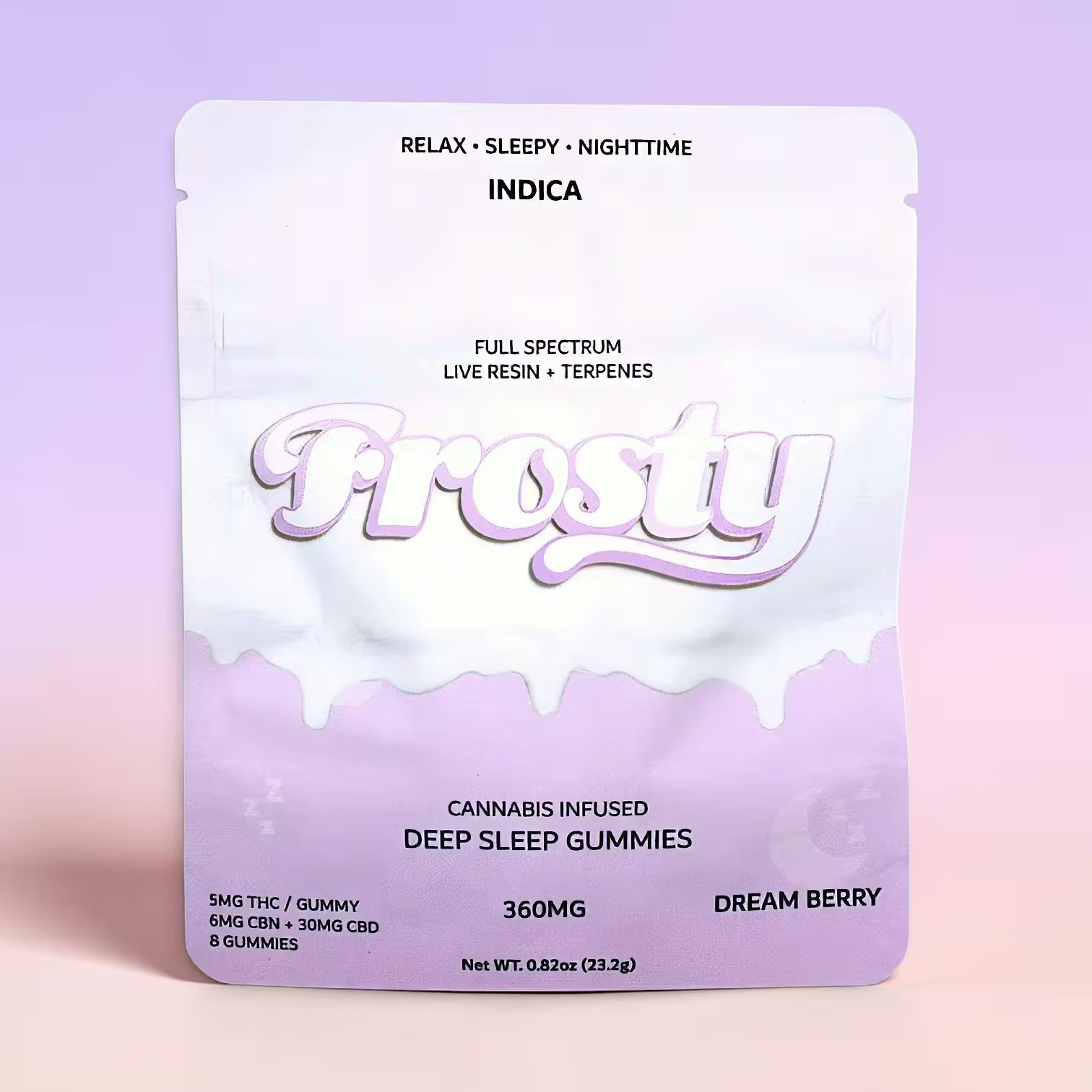 Frosty Deep Sleep Dream Berry 8 count pouch front