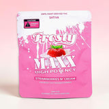 Frosty Maxx Strawberries N Cream THCp gummies pouch second angle