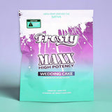 Frosty Maxx Wedding Cake THCp gummies pouch second angle