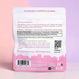 Frosty Strawberries N Cream Hybrid gummies 8ct back panel nutrition facts