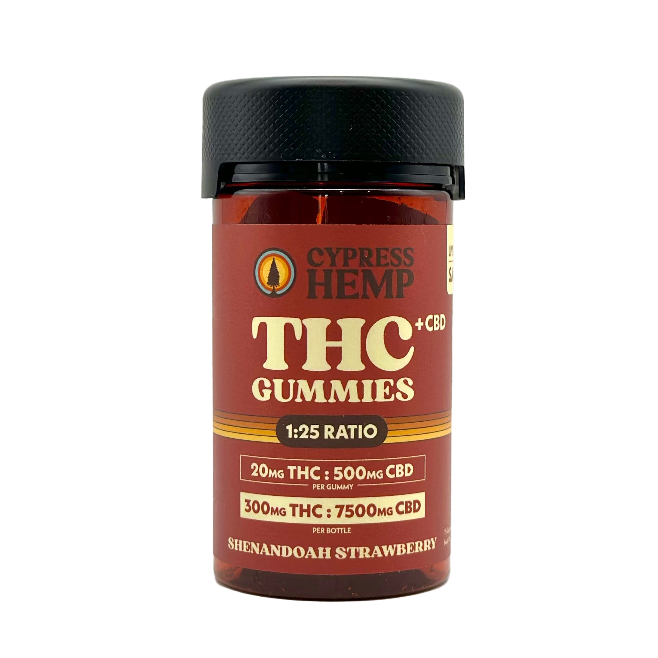 Cypress Hemp 1:25 Live Resin THC+CBD Gummies - Sativa (15-Count)