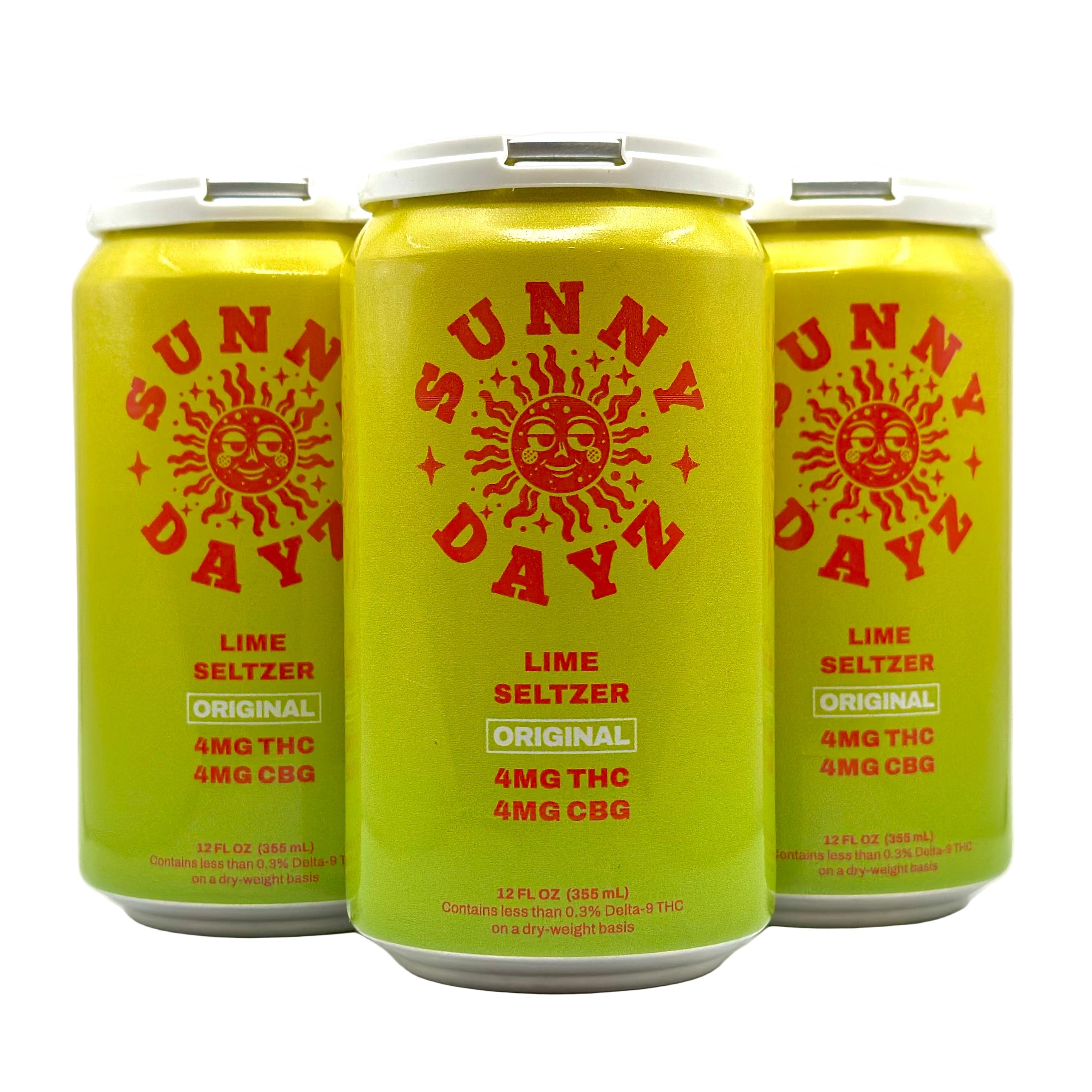 Sunny Dayz THC Seltzer 4 mg THC 4 mg CBG - front view