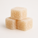 Frosty Maxx Wedding Cake THCp gummies with gummy pieces
