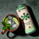 Grow Moscow Mule THC mocktail with ginger and lime