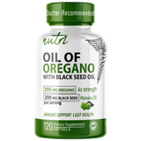 Nutri 500mg Oil of Oregano softgels 120-count front label