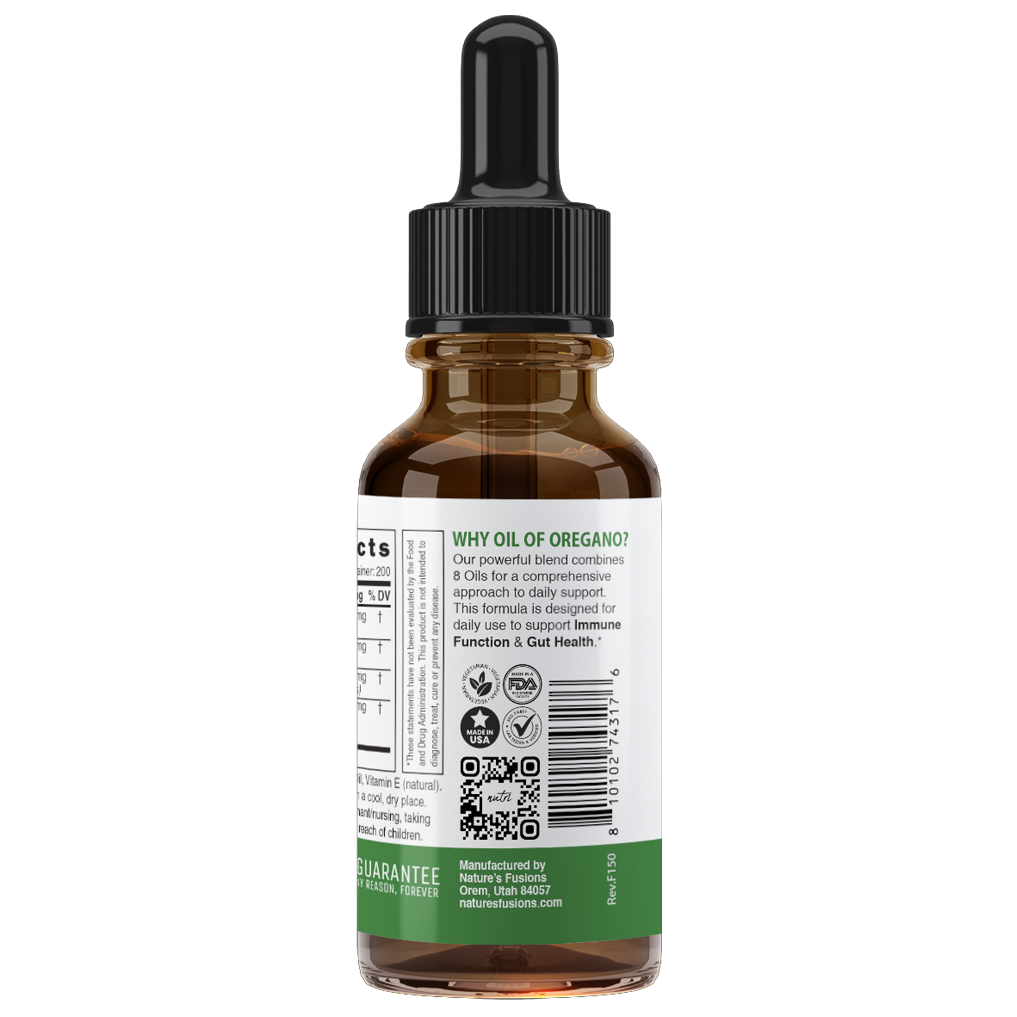 Nutri Oil of Oregano XS tincture side view