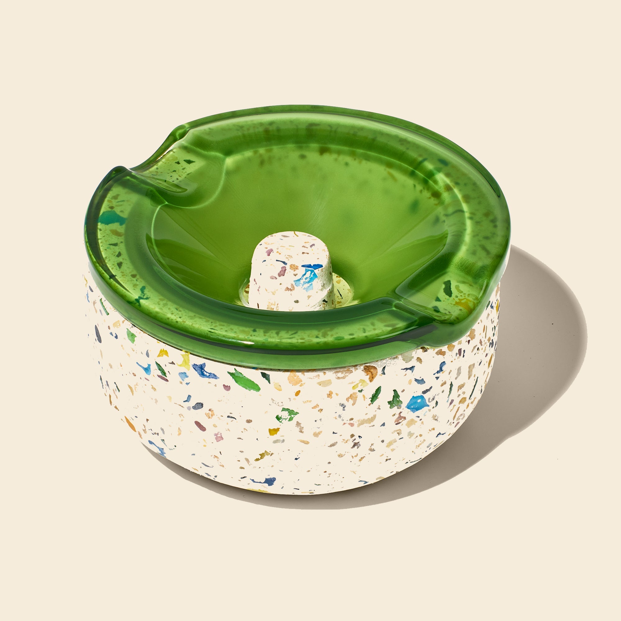 NWTN Symi Ashtray in Emerald, view 2