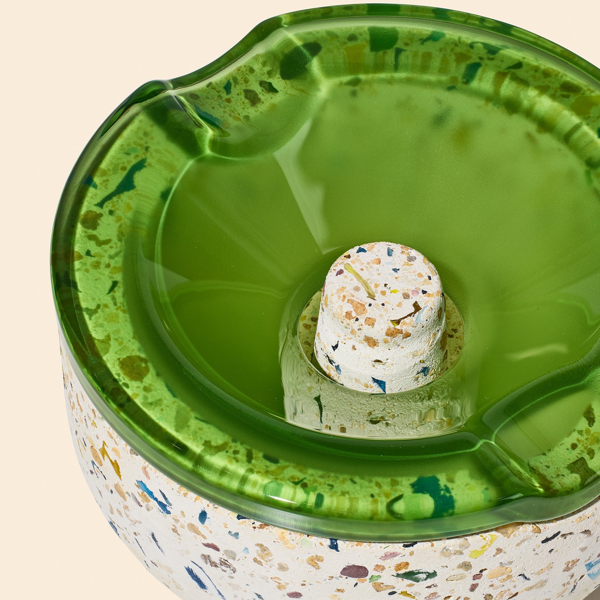 NWTN Symi Ashtray in Emerald, view 4