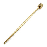 Vessel Dugout Poker solid brass packing and clearing tool