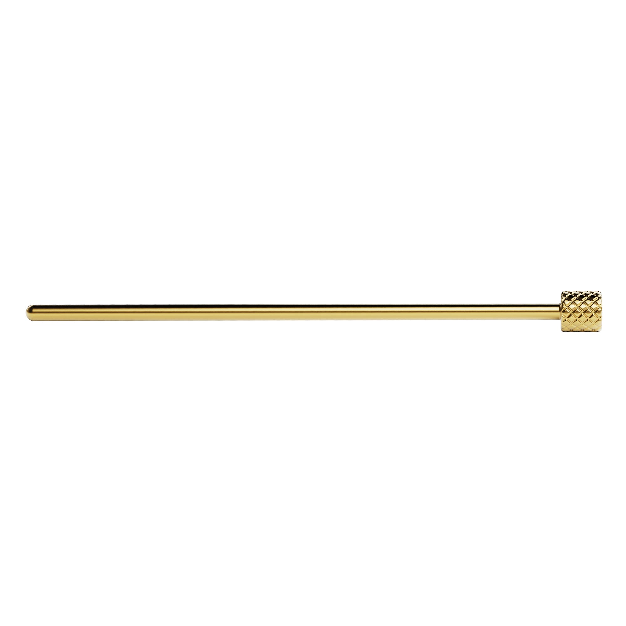 Vessel Dugout Poker side profile showing slim brass shaft