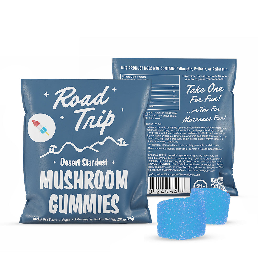 Desert Stardust Magic Mushroom Gummies 2pc Pouch - Bomb Pop