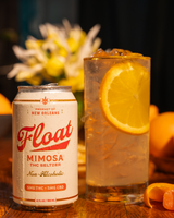 Float Mimosa THC Seltzer chilled can hero shot