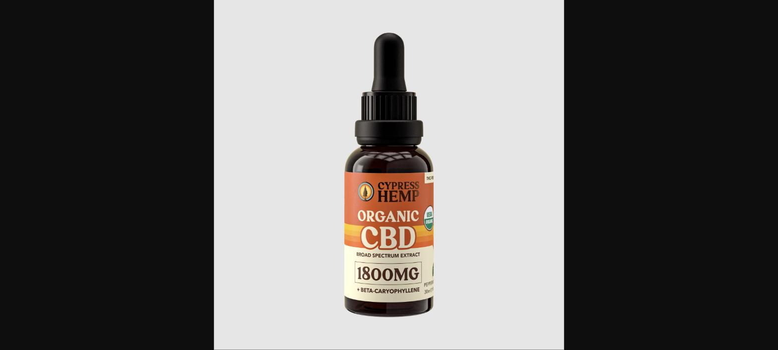 Cypress Hemp 1800mg Broad Spectrum CBD+BCP Oil | Peppermint (30mL)