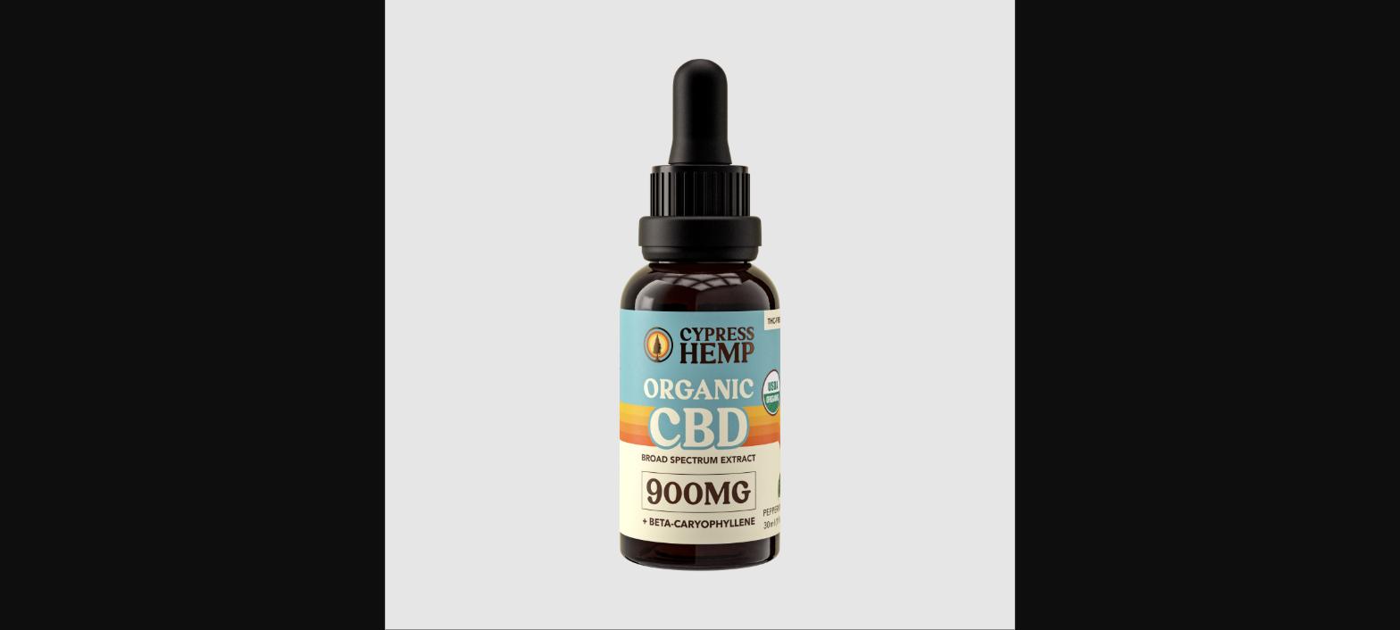 Cypress Hemp 900mg Broad Spectrum CBD+BCP Oil | Peppermint (30mL)