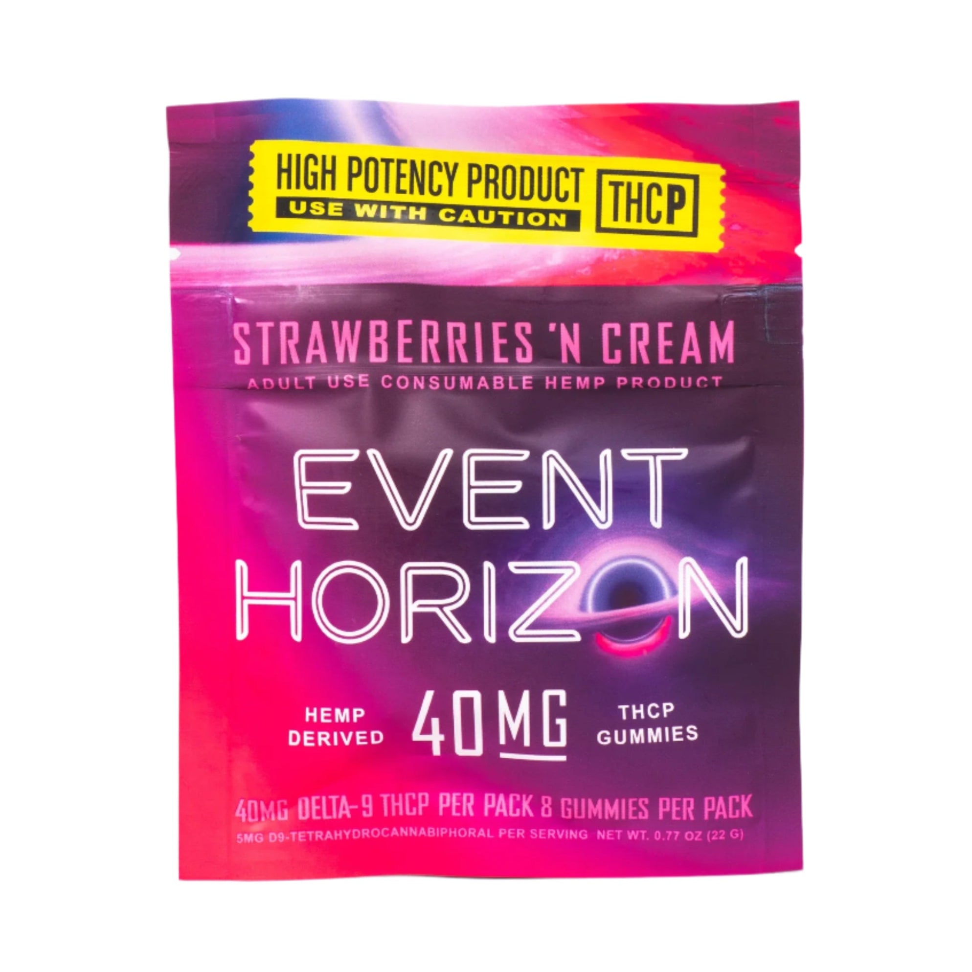 BakPak Event Horizon THCp Gummies 5mg THCp Strawberries 'n Cream ( (8-count)) - front package