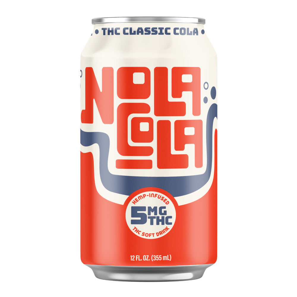 Nola Cola Classic Cola 5mg THC hemp infused soft drink 12 oz can